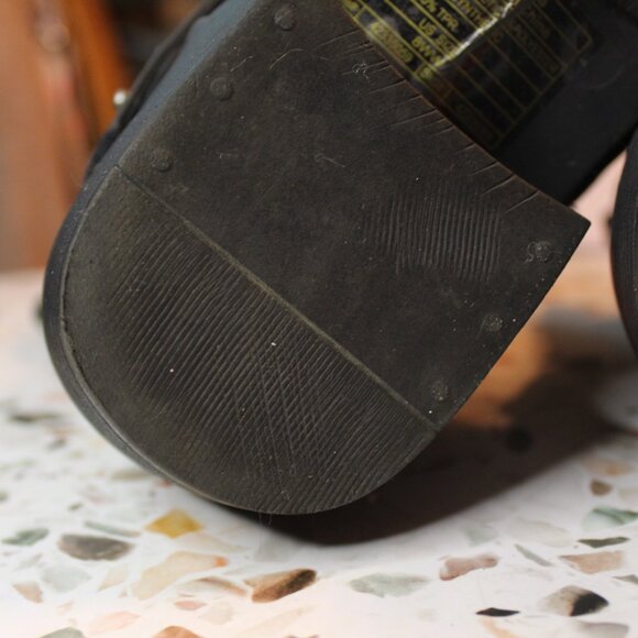 Torrid Slouch Boots Moto Grunge New with tag on bottom Faux Leather 8WW - Picture 11 of 13